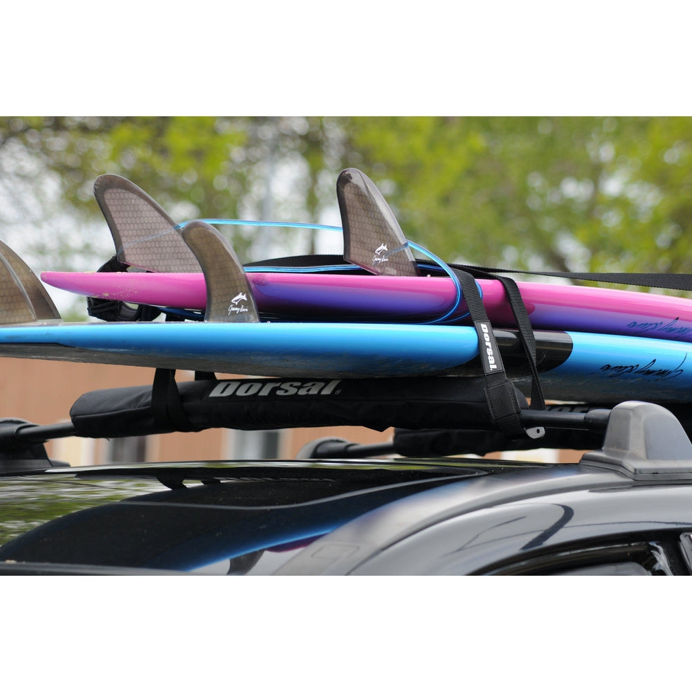 DORSAL Aero Roof Rack Pads for Factory and Wide Crossbars - Pack of 2 for Surfboards Kayaks Sups Snowboards