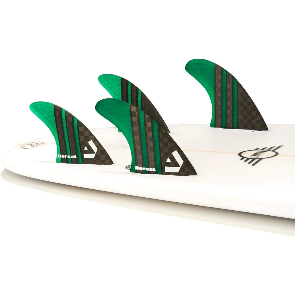 DORSAL Surfboard Fins Quad 4 Set FCS Compatible-1