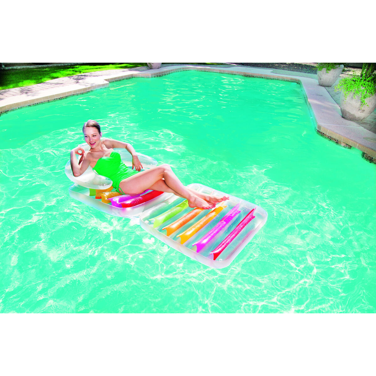Inflatable Pool Chair Bestway 201 x 89 cm-2