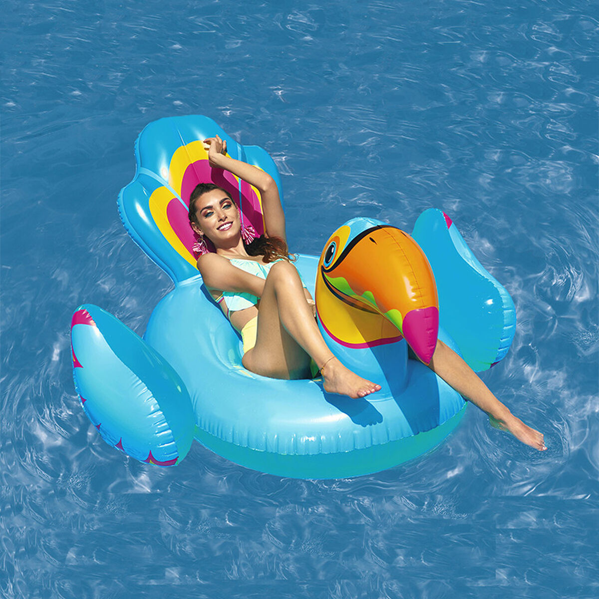 Inflatable Float Bestway Multicolour Tucán 207 x 150 cm-1