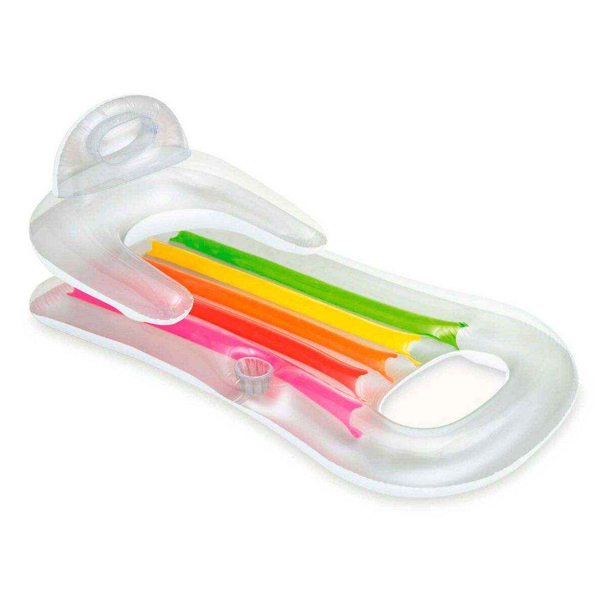 Inflatable Pool Chair Intex Rainbow 160 x 53 x 85 cm (6 Units)-6