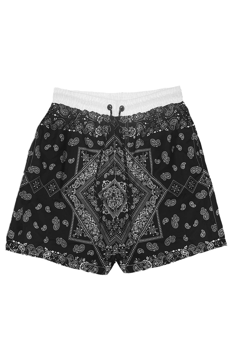 Paisley Print Swim Shorts-1