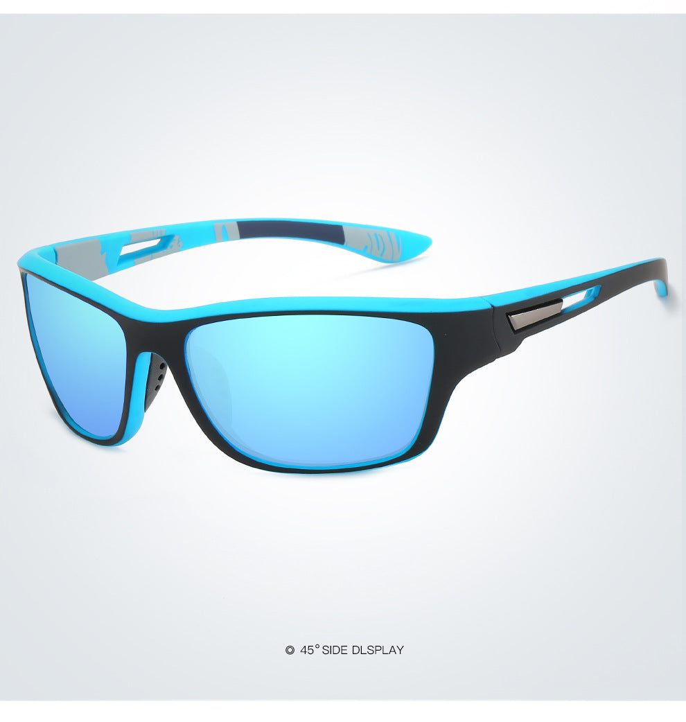 NNEDSZ 2 pcs Stylish Polarized Sports Sunglasses - UV Protection, Lightweight, Ideal for Fishing & Outdoor Activities
