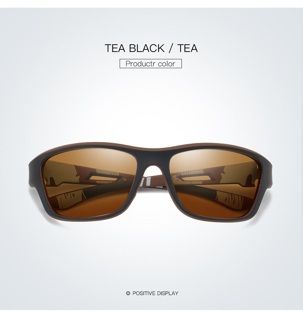 NNEDSZ 2 pcs Stylish Polarized Sports Sunglasses - UV Protection, Lightweight, Ideal for Fishing & Outdoor Activities