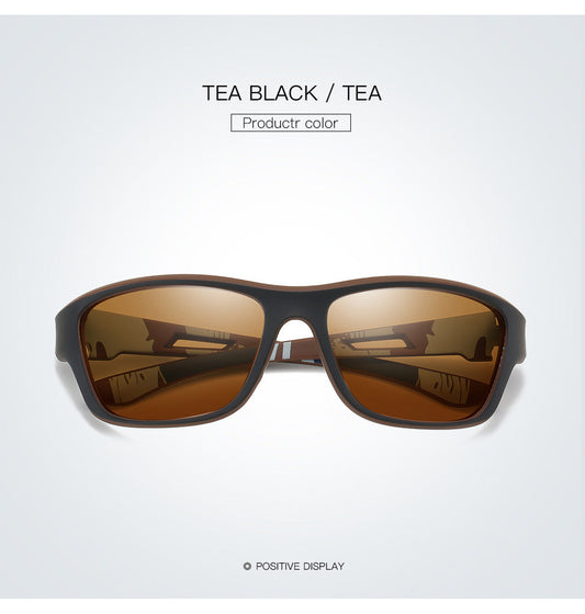 NNEDSZ 2 pcs Stylish Polarized Sports Sunglasses - UV Protection, Lightweight, Ideal for Fishing & Outdoor Activities