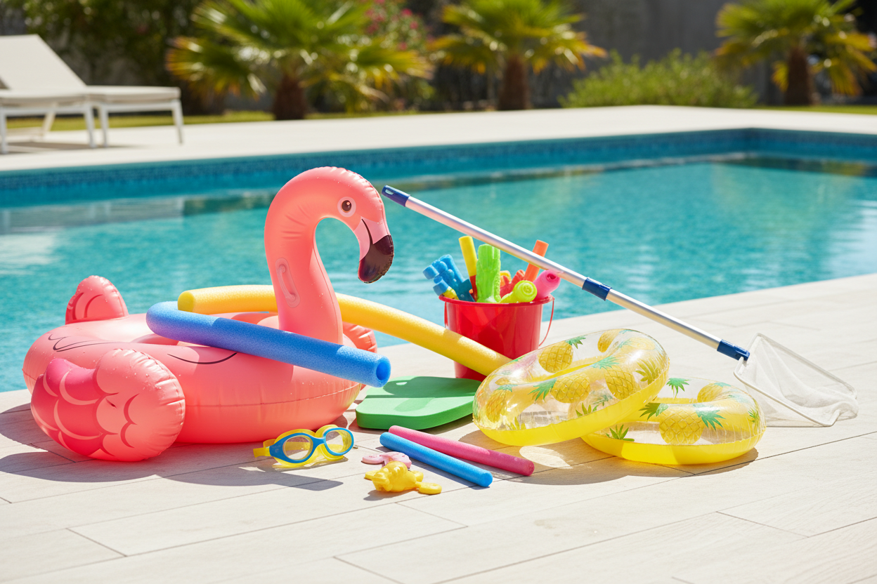 an image of pool accesories