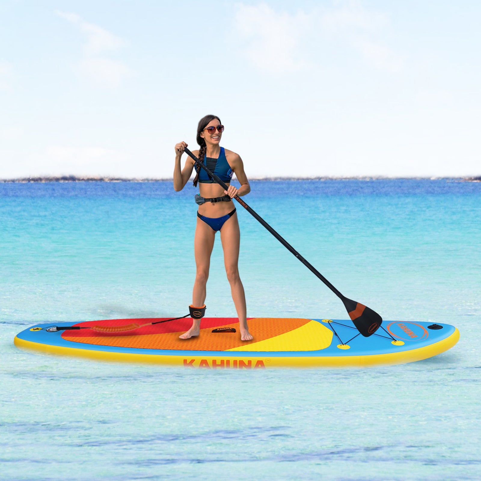 NNEDPE Inflatable Stand Up Paddle Board 10FT w/ Accessories-3