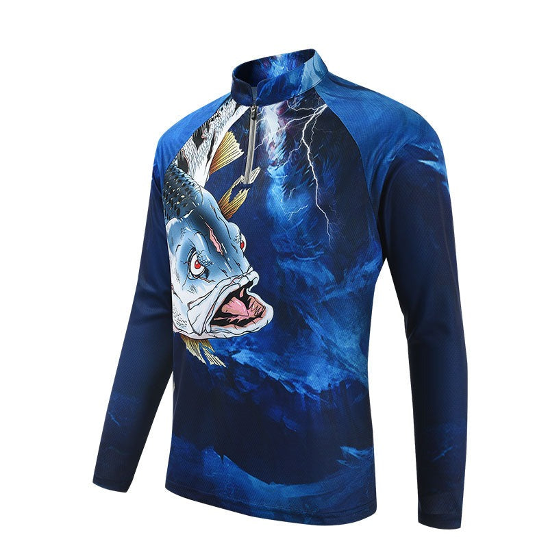New Professional sublimated Anti-UV sun protection fishing tshirts Jerseys quick dry Long Sleeve breathable fishing shirts