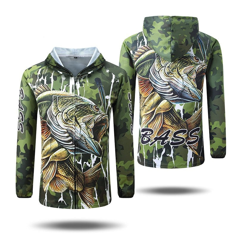 Fishing t Shirts Anti UV Sun Protection Long Sleeve mens Camouflage Fishing Jacket Set Shirt Clothing Clothes Big