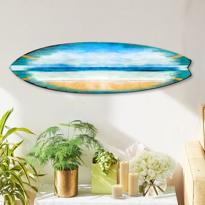Ocean Surfboard Coastal Door Art by G. DeBrekht - Coastal Holiday Decor - 8490102HS-4