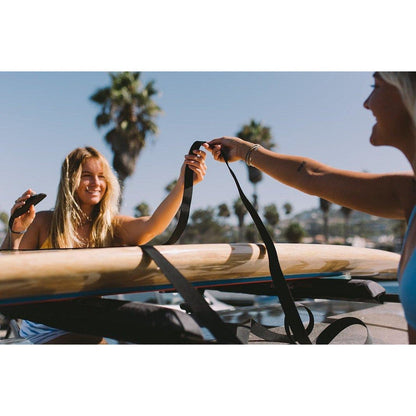 DORSAL Sunguard (No Fade) Aero Roof Rack Pads and 15 ft Straps - Pack of 4 for Car Surfboard Kayak SUP Snowboard-4