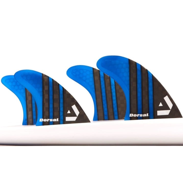 DORSAL Surfboard Fins Quad 4 Set FCS Compatible-0