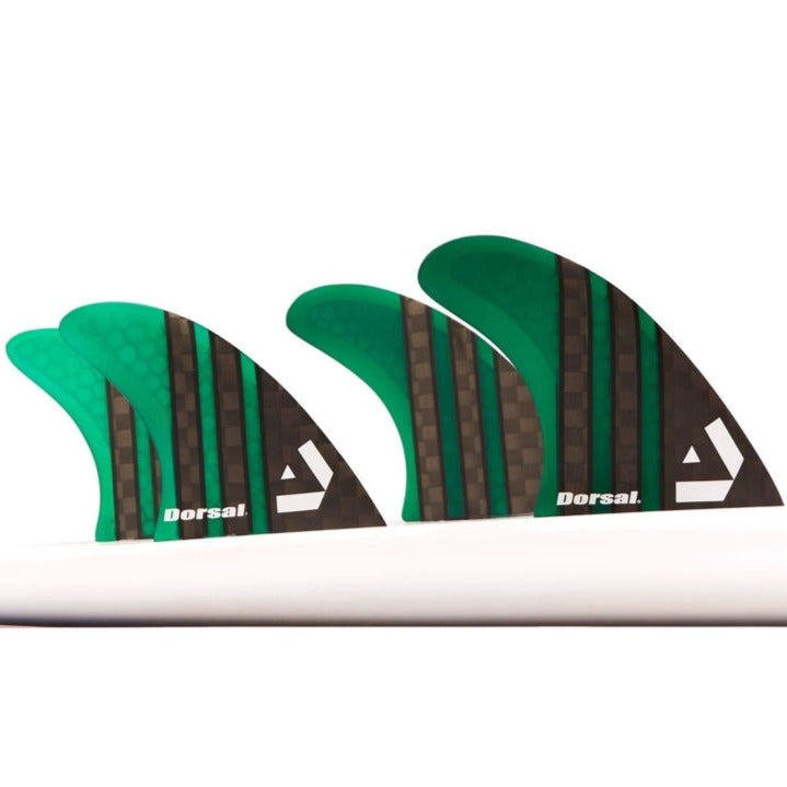 DORSAL Surfboard Fins Quad 4 Set FCS Compatible-0