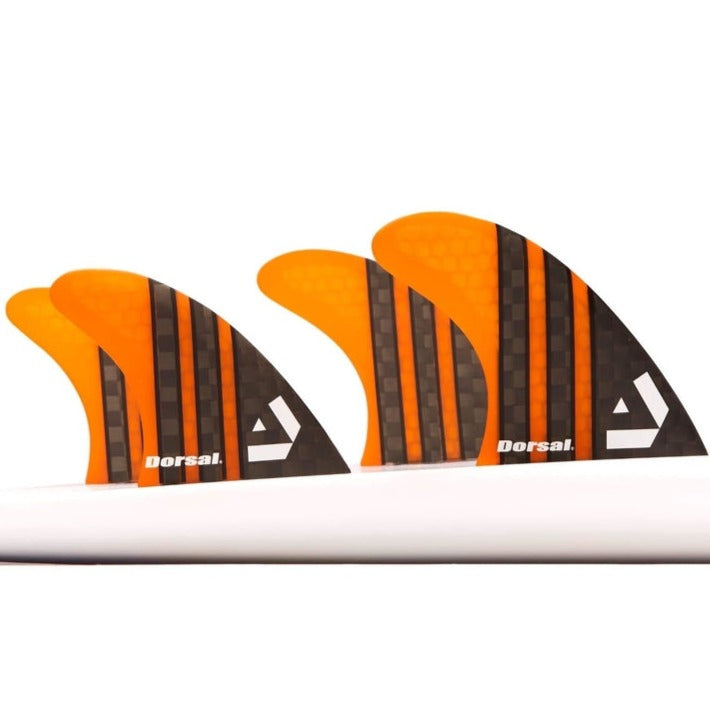 DORSAL Surfboard Fins Quad 4 Set FCS Compatible-0