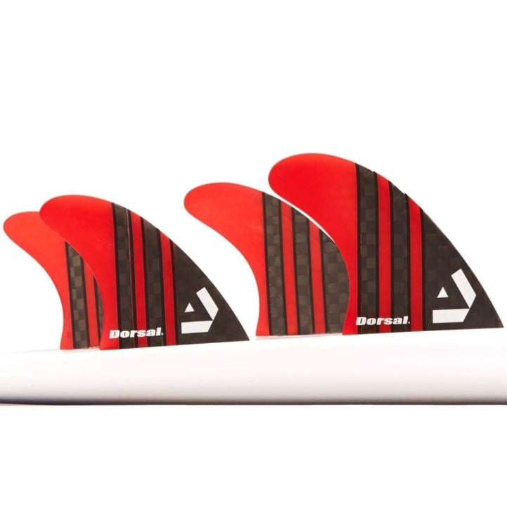 DORSAL Surfboard Fins Quad 4 Set FCS Compatible-0