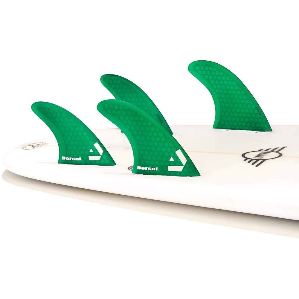 DORSAL Surfboard Fins Quad 4 Set FCS Compatible-0