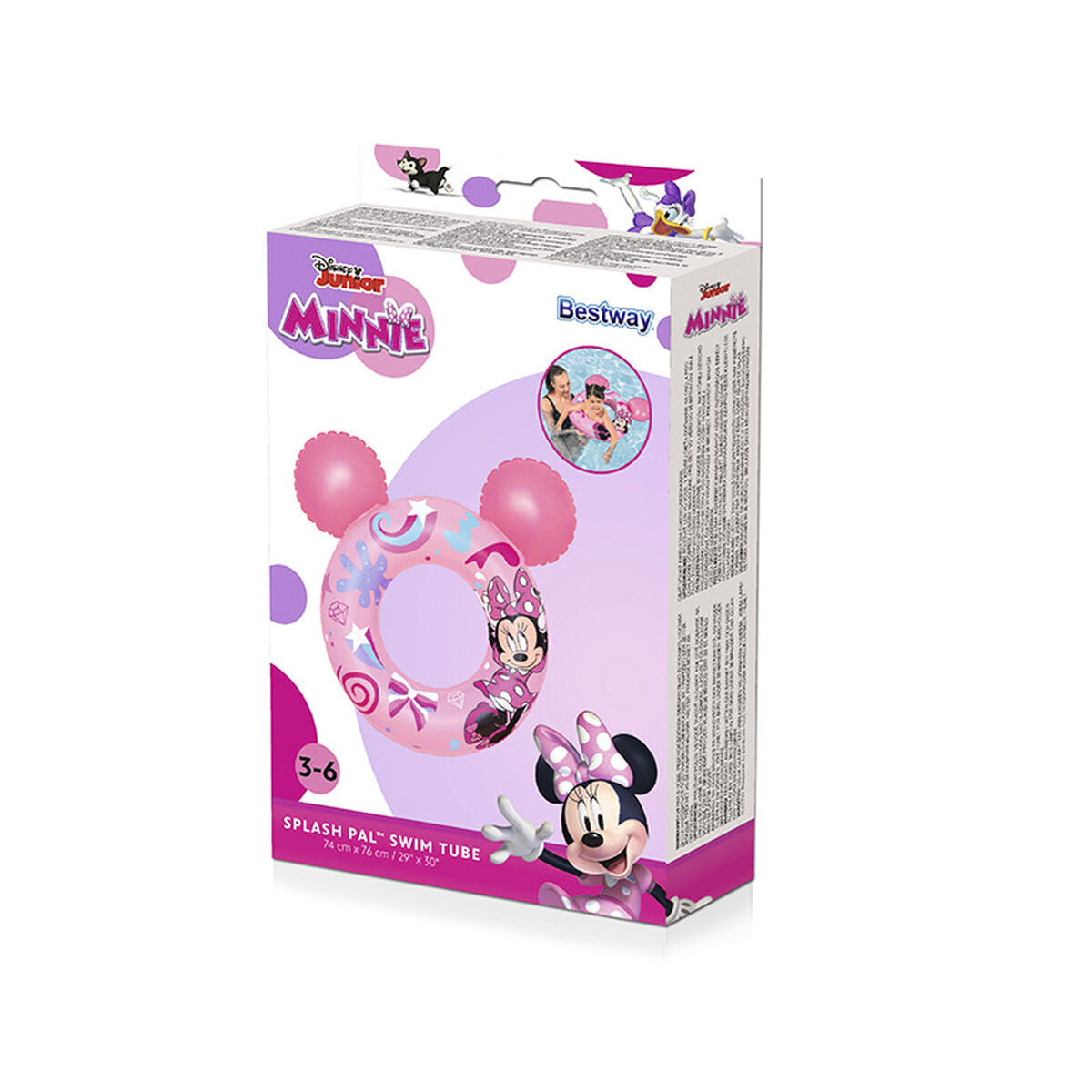 Inflatable Float Bestway Multicolour Minnie Mouse 74 x 76 cm-2