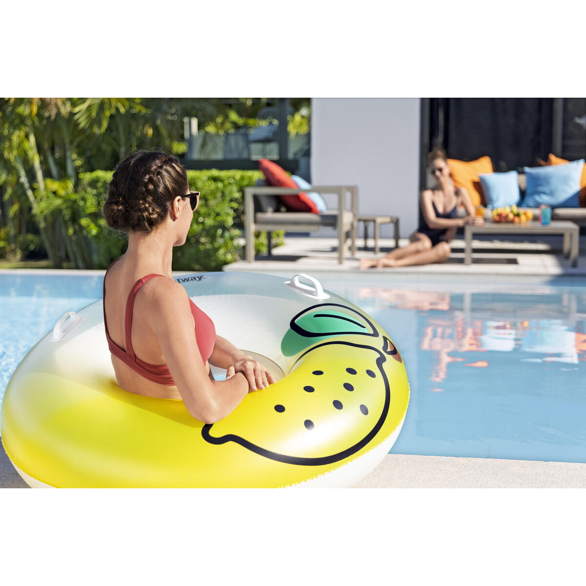 Bestway Inflatable Float with Handles Jungle D114 cm +12 Years Beach Pool 36448-3