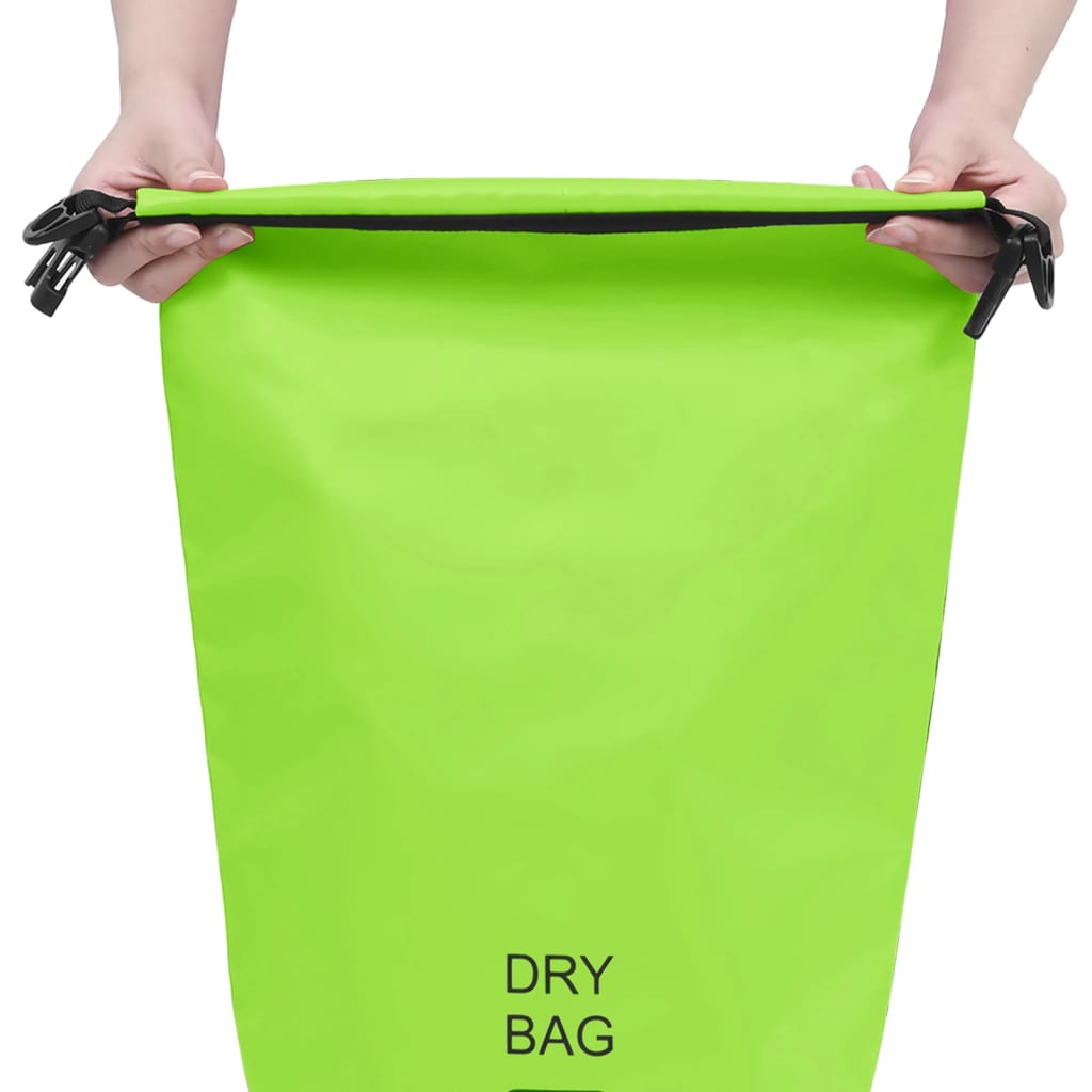 vidaXL Dry Bag Green 2.6 gal PVC-1
