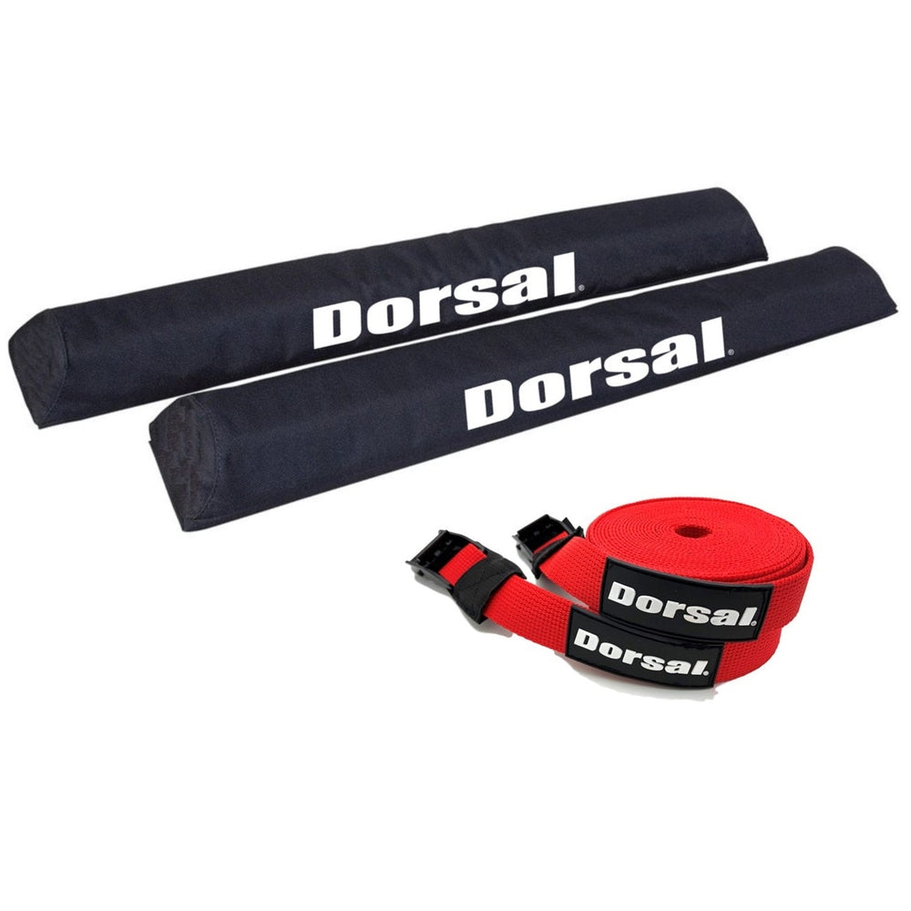DORSAL Aero Roof Rack Pads with 15 ft Surf Straps - Pack of 4 for Car Surfboard Kayak SUP Long-5