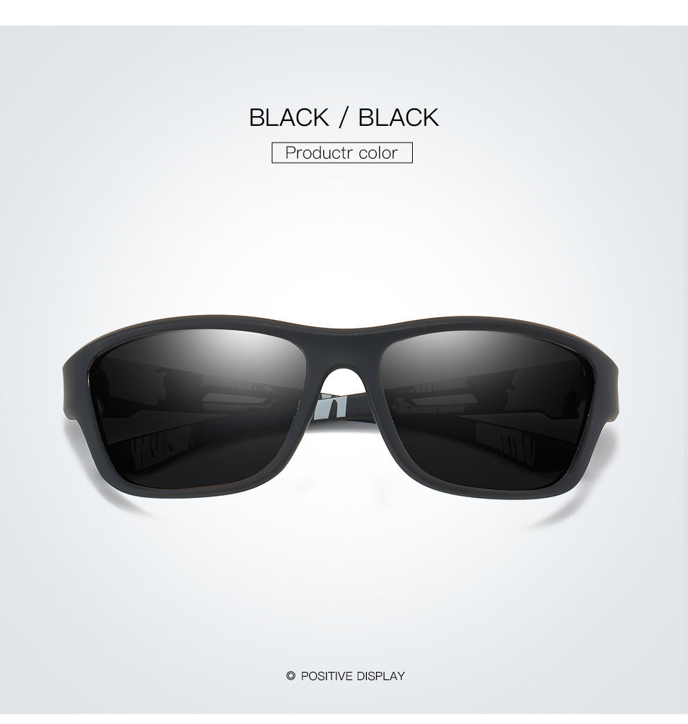 NNEDSZ 2 pcs Stylish Polarized Sports Sunglasses - UV Protection, Lightweight, Ideal for Fishing & Outdoor Activities