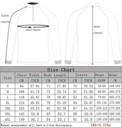 Breathable Fishing Shirt Long Sleeve Quick Dry Big European size Fishing Jerseys Sun UV Protection fishing t shirt for Men