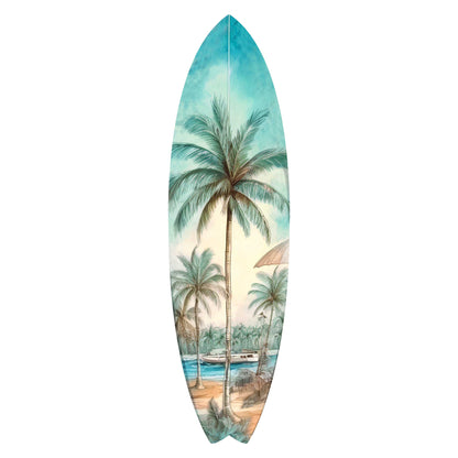 Tropical Surfboard Coastal Wall Art by G. DeBrekht - Coastal Holiday Décor - 8490111HS-4