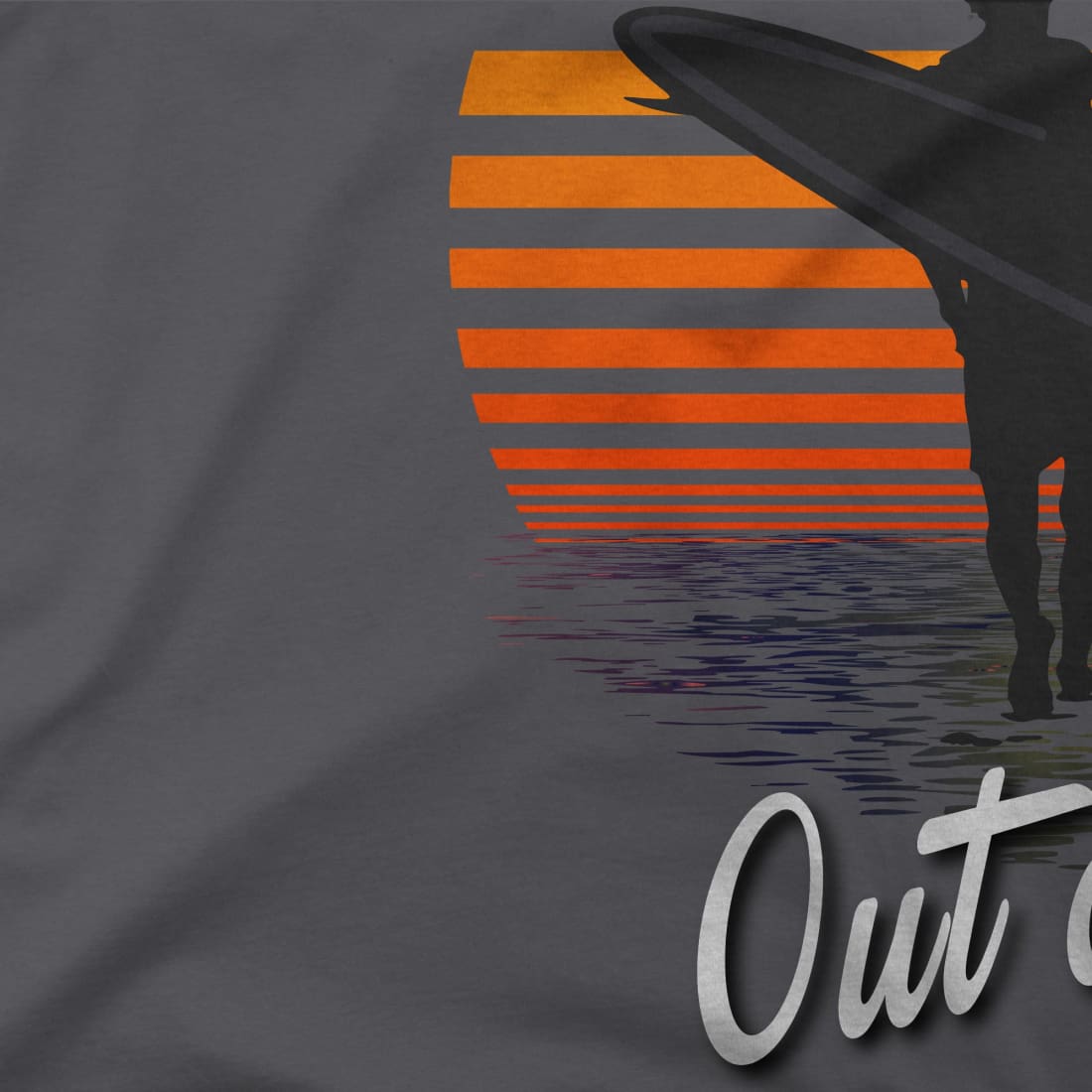 Out Of Water, I am nothing, Surfing Quote T-Shirt-1