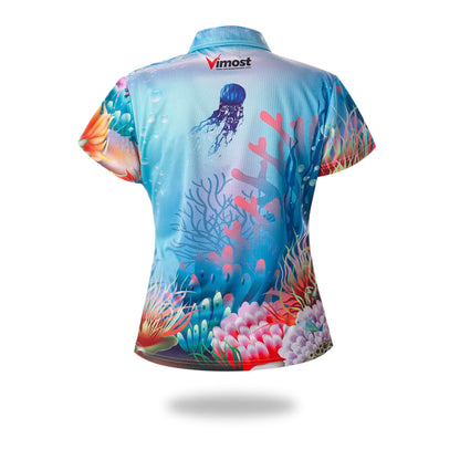 Sublimated Short Sleeve Woman Fishing Shirts