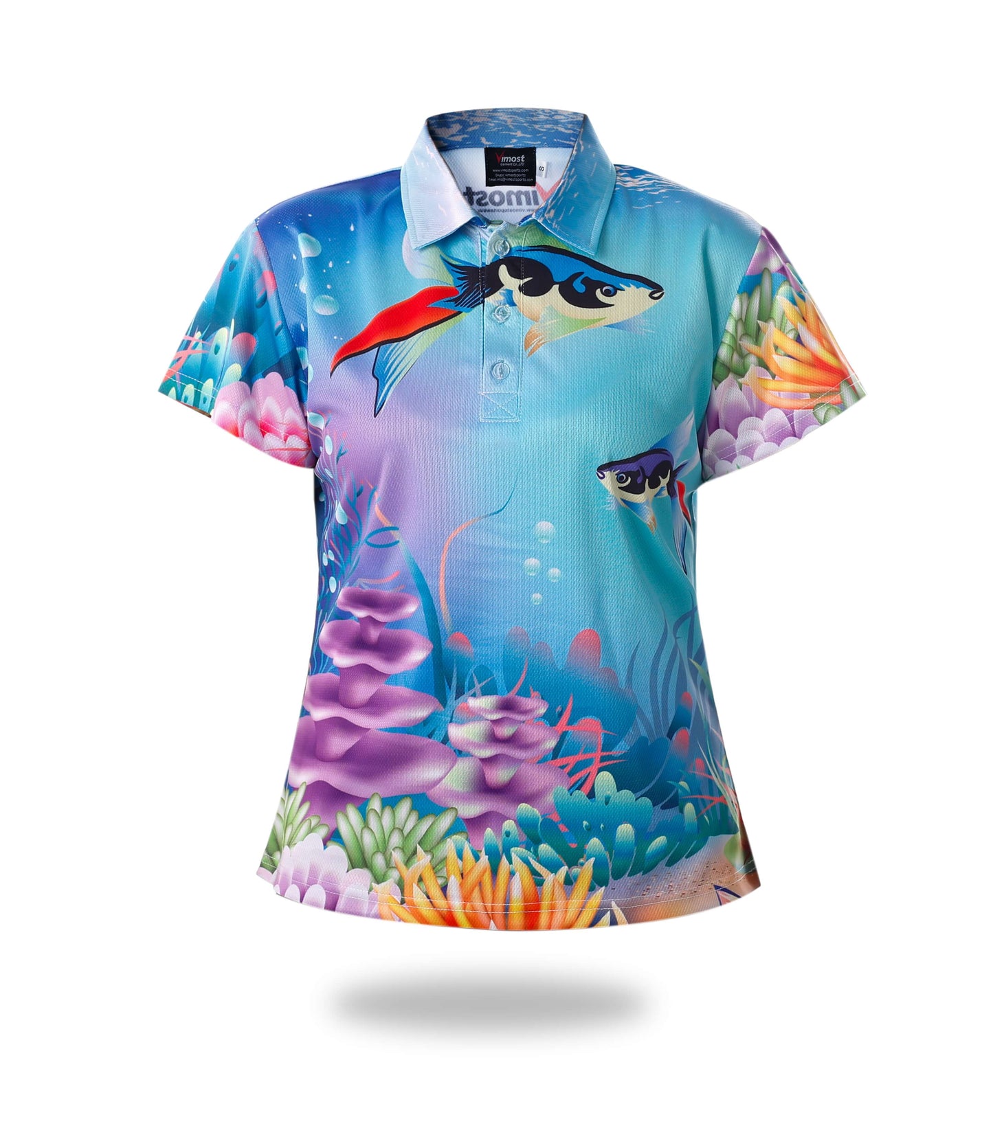 Sublimated Short Sleeve Woman Fishing Shirts